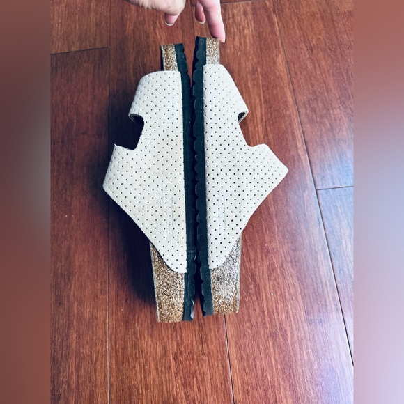 Birkenstock Men Arizona Pin Dot Slide Sandals in Beige Eu 42 US 9-9.5 - Picture 4 of 8